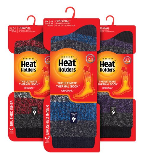 3 Pack Heat Holders Mens Twist BUNDLE