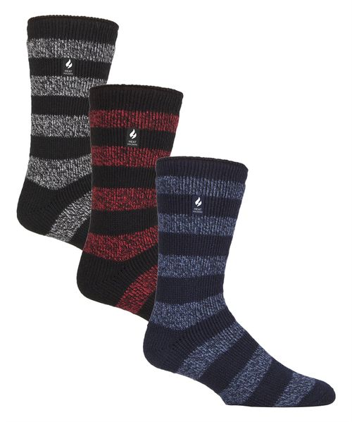 3 Pack Heat Holders Mens Twist BUNDLE - Stripe