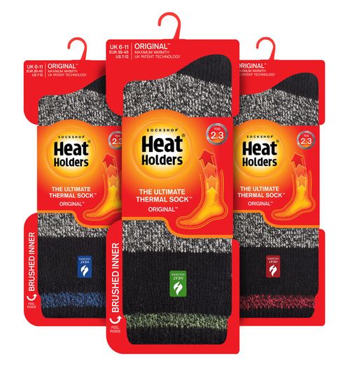 3 Pack Heat Holders Mens Twist BUNDLE