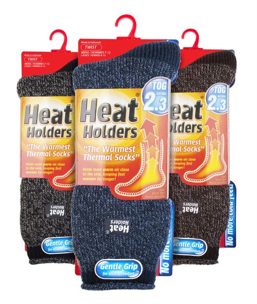 3 Pack Heat Holders Mens Twist BUNDLE