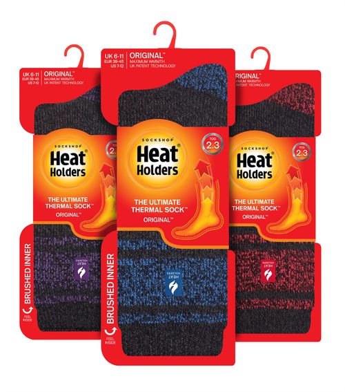 3 Pack Heat Holders Mens Twist BUNDLE