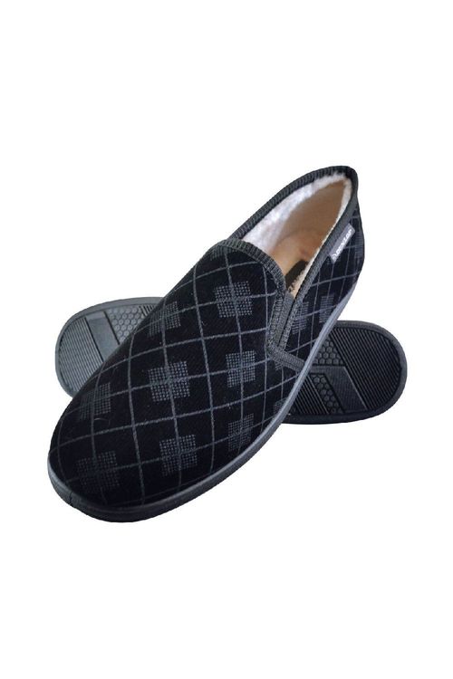 Dunlop - Mens Slippers - RONNIE - Black / 12 UK