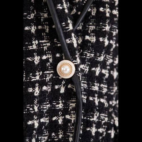 Black & White Tweed Checkers Jacket