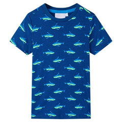 Kids’ T-shirt Light Khaki 92 - blue / 104 (3-4y)
