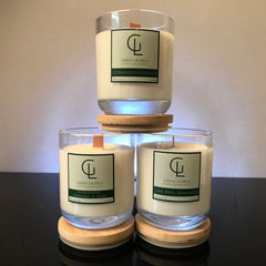 Soy Wax Premium Glass candle - Sandalwood Black Pepper