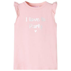 Kids’ T-shirt with Ruffle Sleeves White 92