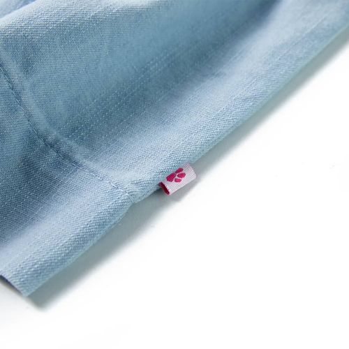 Kids’ Dress with Ruffles Soft Blue 92