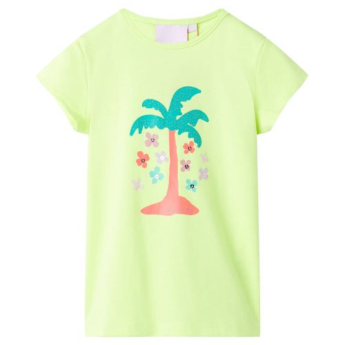 Kids’ T-shirt Fluo Yellow 92 - yellow / 116 (5-6y)