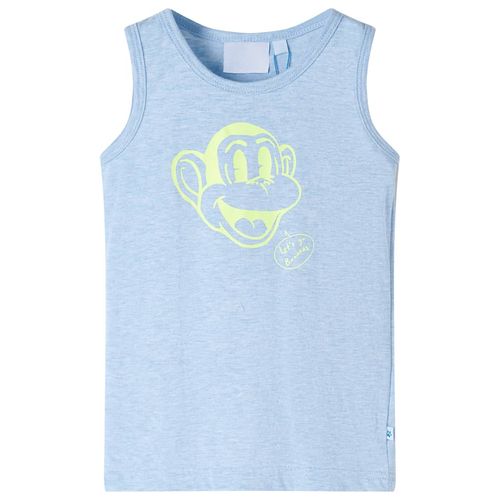 Kids’ Tank Top Blue Melange 92 - light blue / 104 (3-4y)