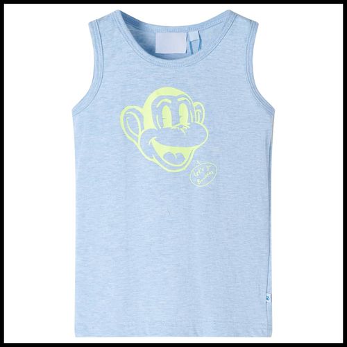 Kids’ Tank Top Blue Melange 92