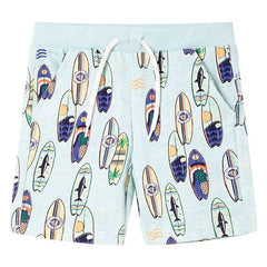 Kids’ Shorts with Drawstring Soft Blue Melange 92