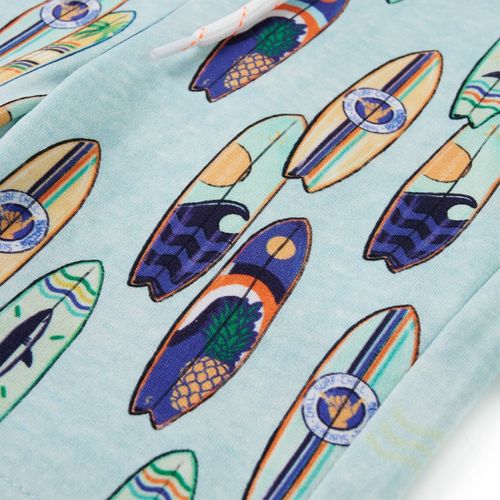 Kids’ Shorts with Drawstring Soft Blue Melange 92