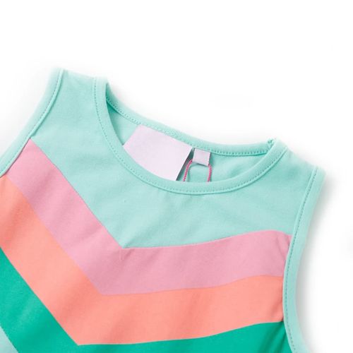 Kids’ Dress with Drawstring Light Mint 92