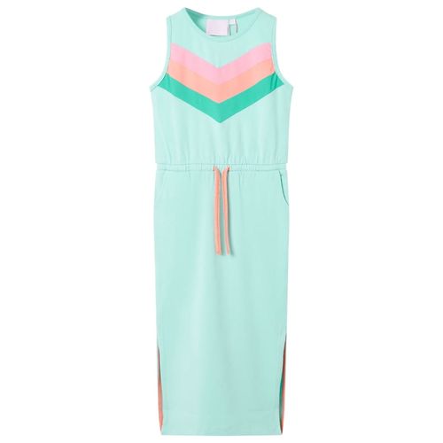 Kids’ Dress with Drawstring Light Mint 92