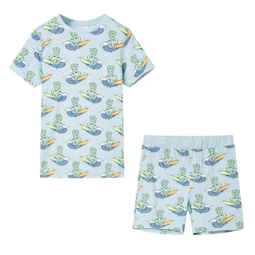Kids’ Pyjamas with Short Sleeves Light Blue 92 - 116 (5-6y)
