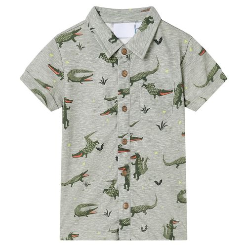 Kids’ Shirt Light Khaki Melange 92
