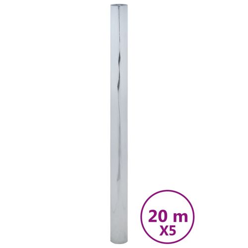 vidaXL Solar Films 3 pcs Static Reflective Effect Silver PVC