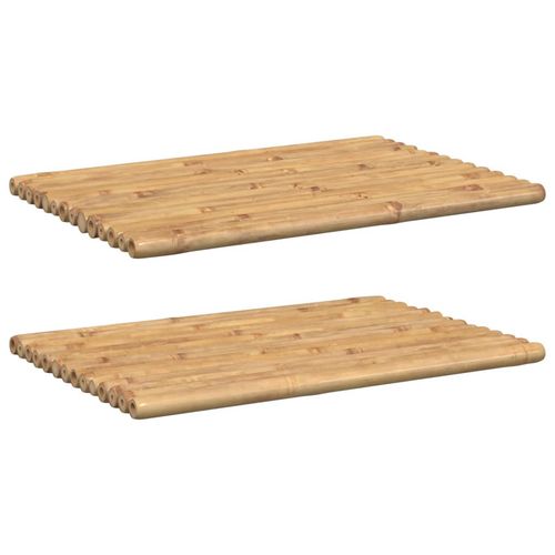 vidaXL Bath Mats 2 pcs 50x35 cm Bamboo