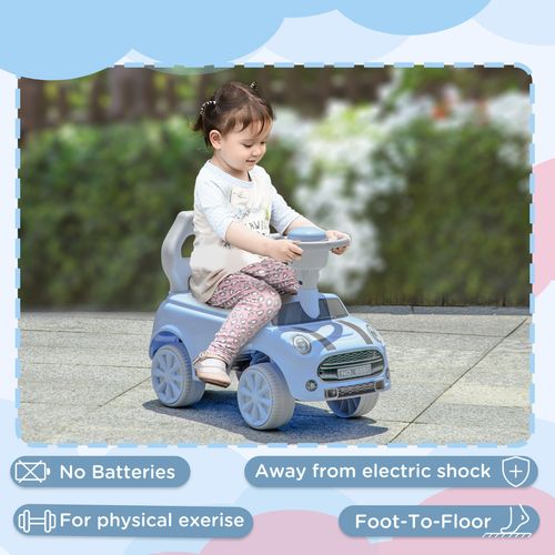 AIYAPLAY Ride On Car Foot To Floor Sliding Car w/ Air Horn - Blue
