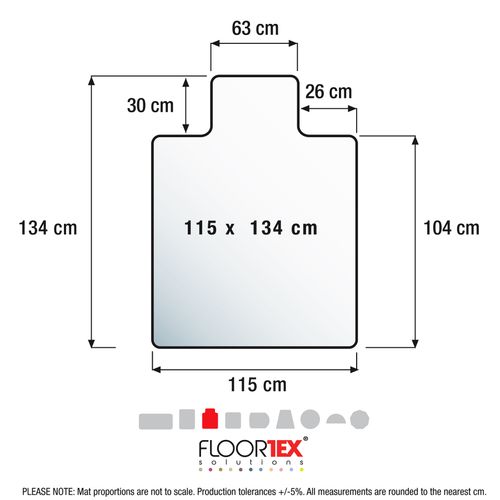Advantagemat® PVC Lipped Chair Mat