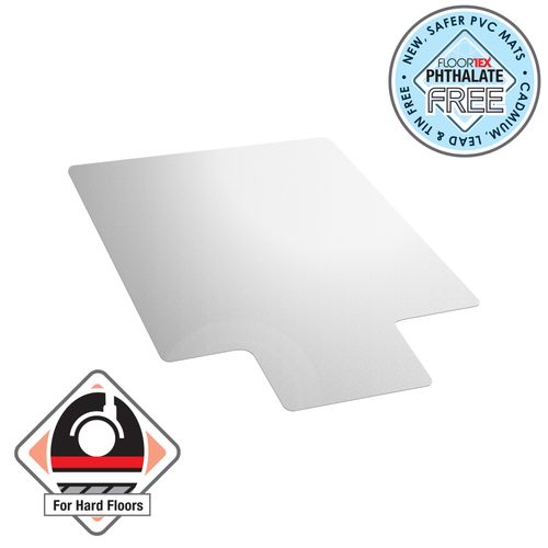 Advantagemat® PVC Lipped Chair Mat - 90 x 120cm - Hard Floors