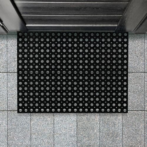 Doortex® Octomat Black All-Weather Heavy Duty Outdoor Entrance mat - 80 x 120cm