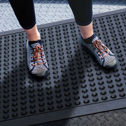 Doortex® Black Anti-Fatigue BubbleMat - 60 x 90cm
