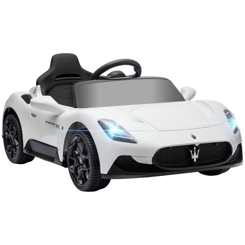 AIYAPLAY Maserati MC20 Licensed 12V Kids Ride on Car w/ Remote - White