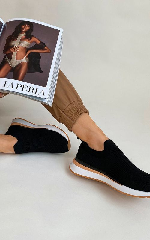 Sock Trainers - Black / 8