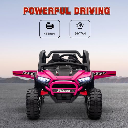 AIYAPLAY 2 Seater 24V 7AH Ride on Truck w/ Spring Suspension