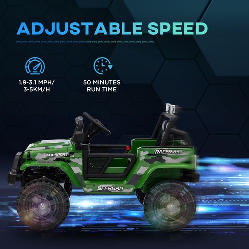 AIYAPLAY Kids Ride On Car 12V Electric Truck w/ Suspension