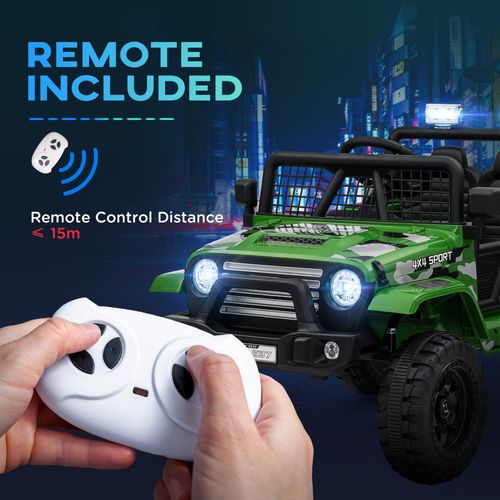 AIYAPLAY Kids Ride On Car 12V Electric Truck w/ Suspension