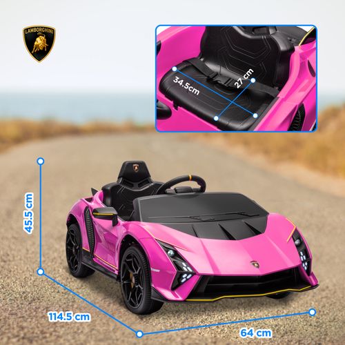 AIYAPLAY 12V Lamborghini Autentica Licensed Ride on Car