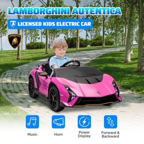 AIYAPLAY 12V Lamborghini Autentica Licensed Ride on Car
