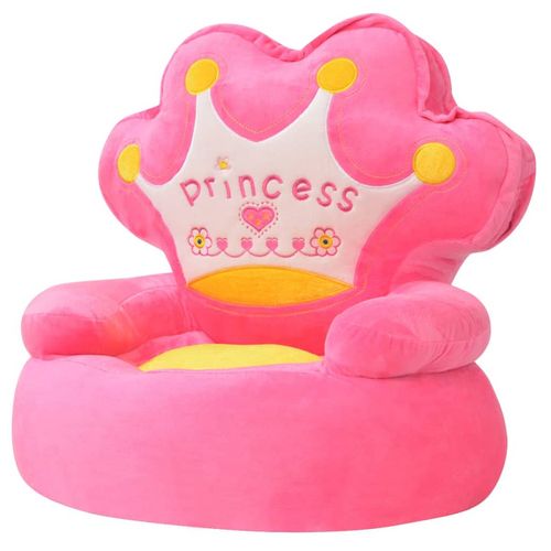 vidaXL Plush Children’s Chair Prince Blue
