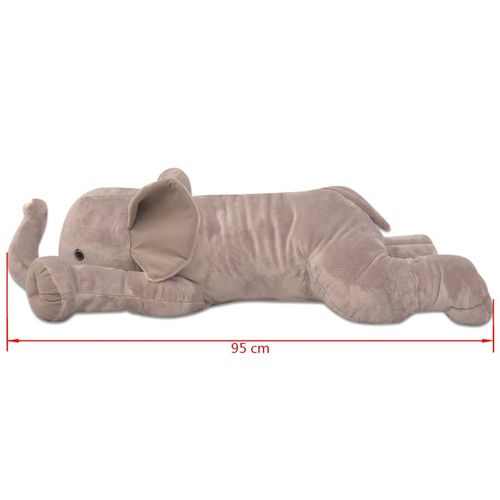 vidaXL Plush Cuddly Toy Elephant XXL 95 cm - 95 cm