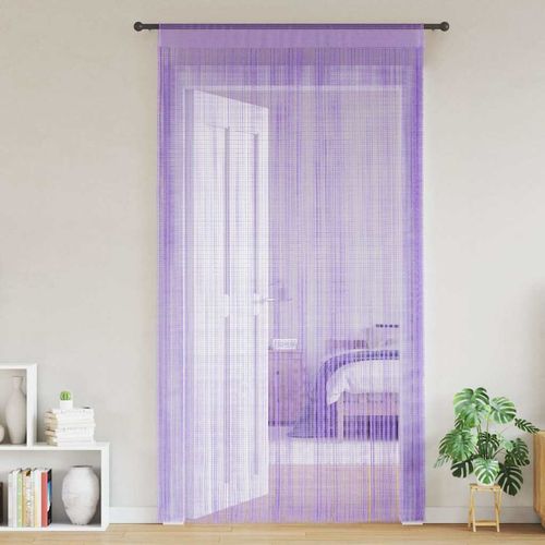 vidaXL String Curtains 2 pcs 100x250 cm White