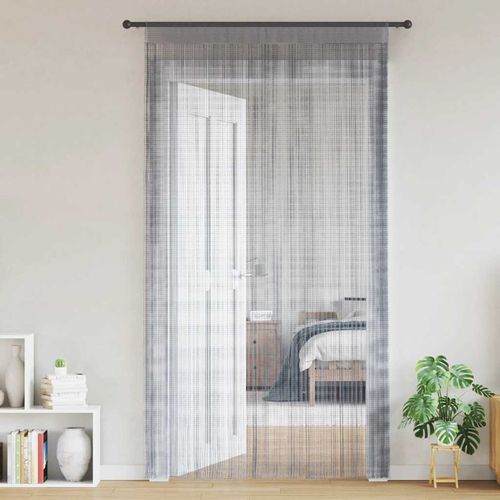 vidaXL String Curtains 2 pcs 100x250 cm White