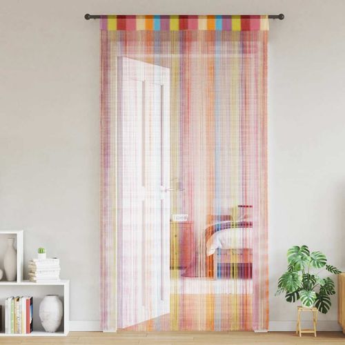 vidaXL String Curtains 2 pcs 100x250 cm White