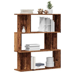 vidaXL Book Cabinet/Room Divider Smoked Oak 80x24x96cm Engineered Wood