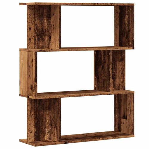 vidaXL Book Cabinet/Room Divider Smoked Oak 80x24x96cm Engineered Wood