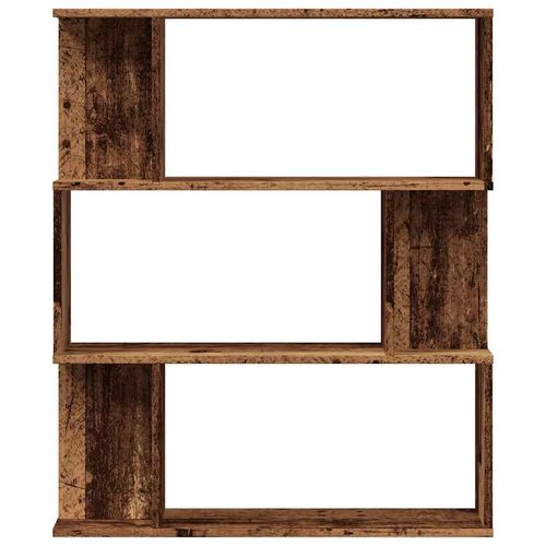 vidaXL Book Cabinet/Room Divider Smoked Oak 80x24x96cm Engineered Wood