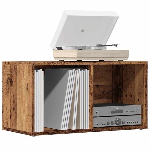vidaXL Vinyl Storage Box Smoked Oak 71x34x36 cm Engineered Wood