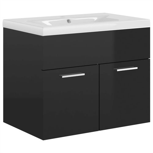 Sink Cabinet with Built-in Basin Chipboard 41x38.5cm to 100x38.5cm