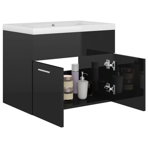Sink Cabinet with Built-in Basin Chipboard 41x38.5cm to 100x38.5cm