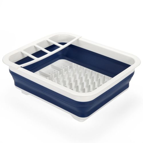 Vinsani Collapsible Folding Quality Dish Drainer Cutlery Plate Holder Drying Rack
