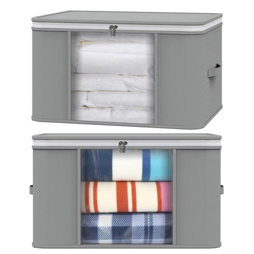Vinsani 2Pk Large Storage Bags - Grey