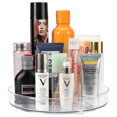 VINSANI TRANSPARENT TURNTABLE ORGANIZER - Medium