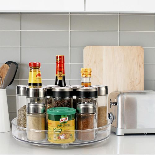 VINSANI TRANSPARENT TURNTABLE ORGANIZER