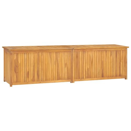 vidaXL Garden Storage Box 120x50x58 cm Solid Teak Wood - 200 x 50 x 55 cm